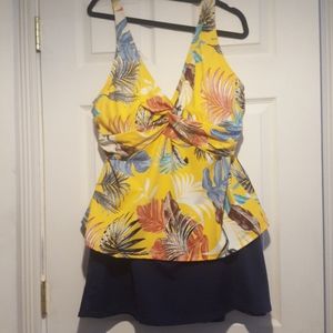 Tankini and swim skort